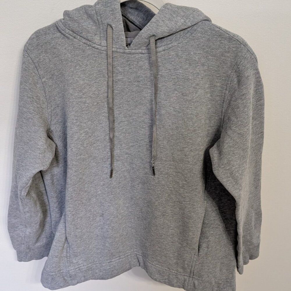 Lululemon Hoodie Womens 8 Fleece Please Full Zip Stretch Gray Athleisure